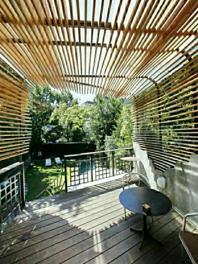 grande terrasse design bois idée moderne style savoir vivre déco design