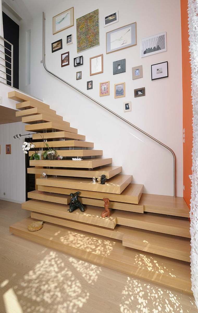 escalier design bois petit espace