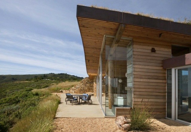 aménagement original maison design style minimaliste et moderne aménagement terrasse
