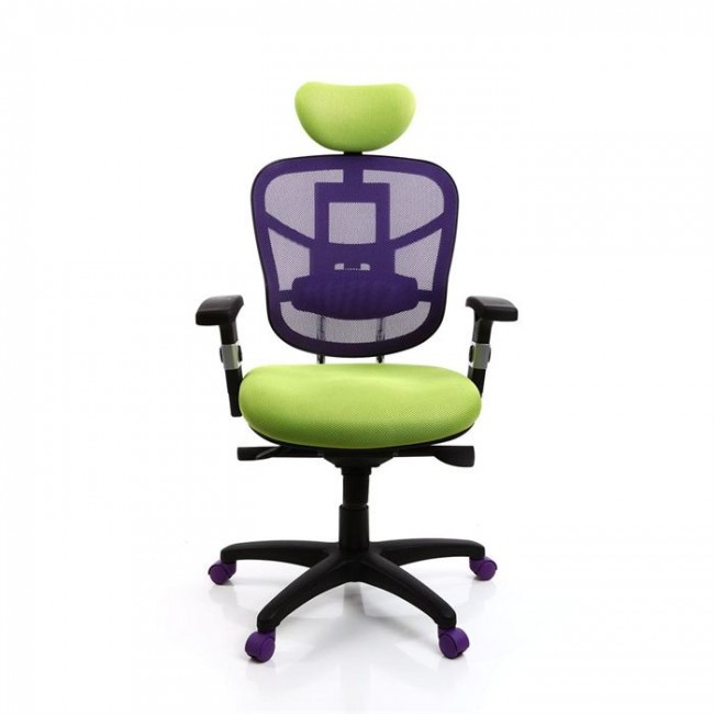 chaise fauteuil de bureau tout confort couleur anis violet