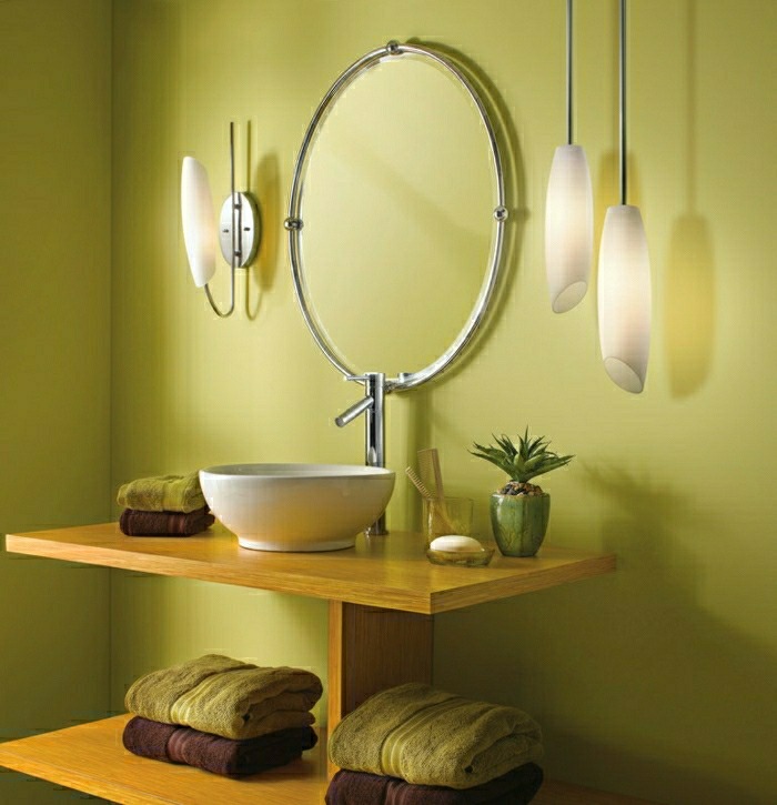 salle de bain design luminaire moderne éclairage idée déco 