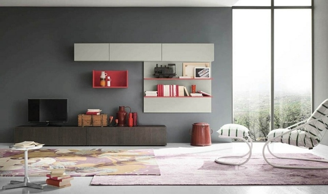 meubles muraux salon modulables eco