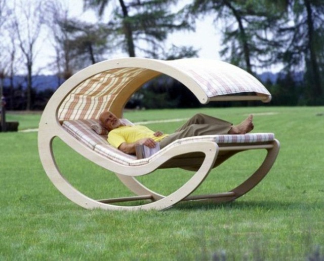 mobilier de jardin chaise bascule