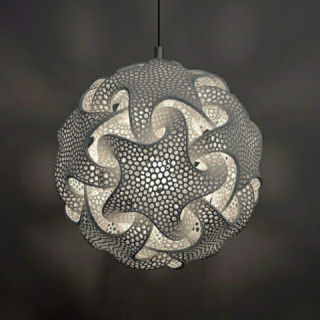 luminaire objet design déco moderne art artiste imprimé 3d futur falme quin torus