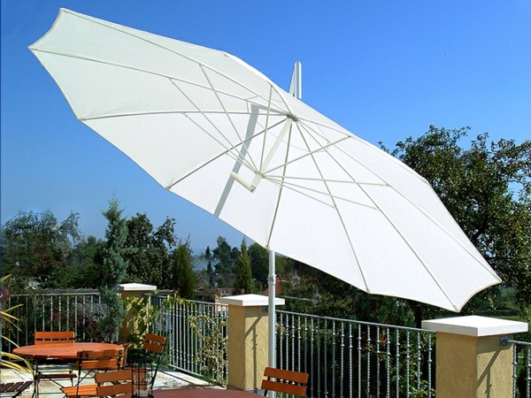 parasol balcon decentre blanc XL