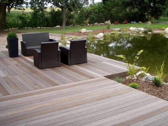 revêtement terrasse plancher bois composite divers coloris