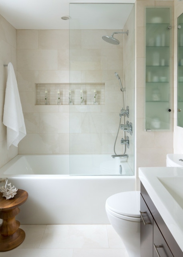 salle bain design moderne couleurs neutres