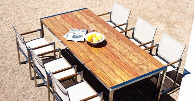 table en bois très solide soleil chaise design
