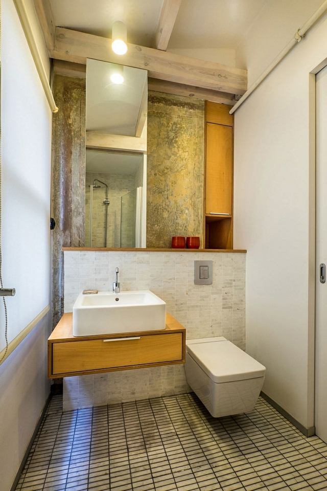 vue lavabo salle bains moderne