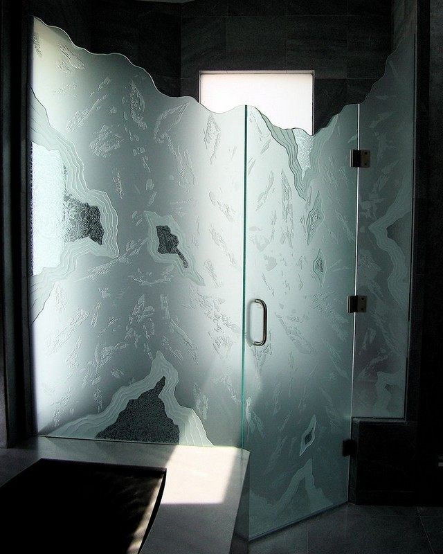 cabine de douche déco artistique