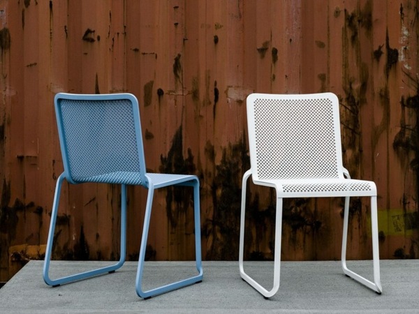 chaises de jardin metal Kristalia