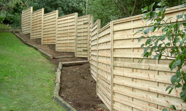 clôture panneaux bois