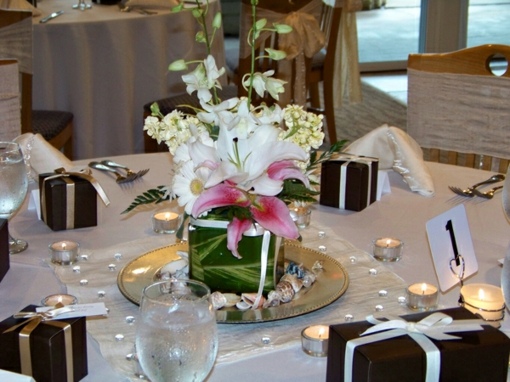 décoration table mariage centre