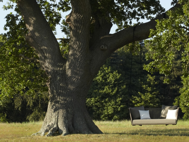 fauteuil de jardin suspendu en polyester résistant intempéries