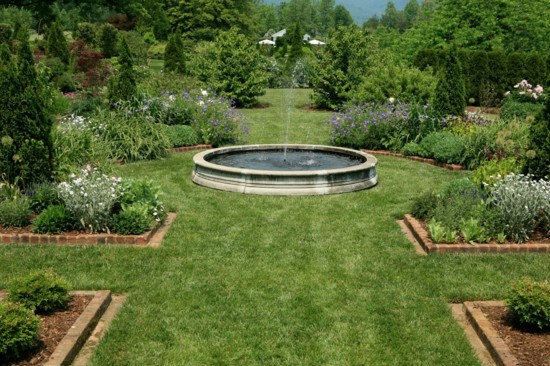 fontaine jardin moderne