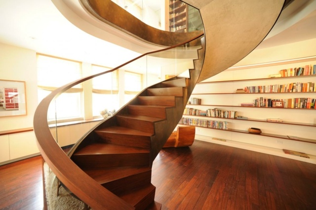 forme originale escalier bois