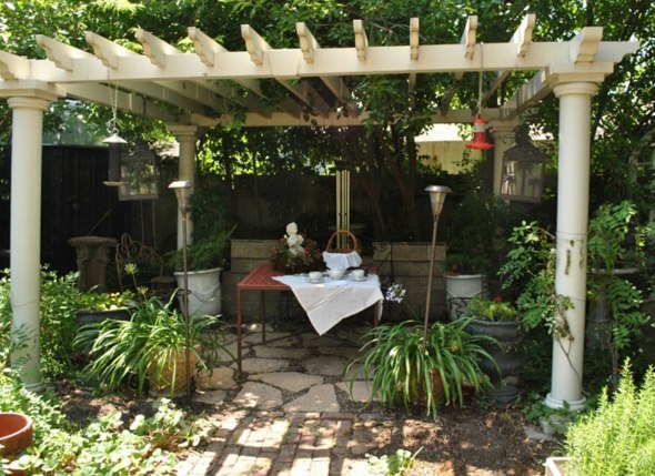jardin pergola style retro