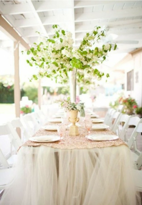 mariage original terrasse bouquet branches