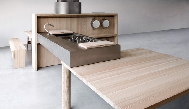 meubles de cuisine modulables Forgia acier inoxydable