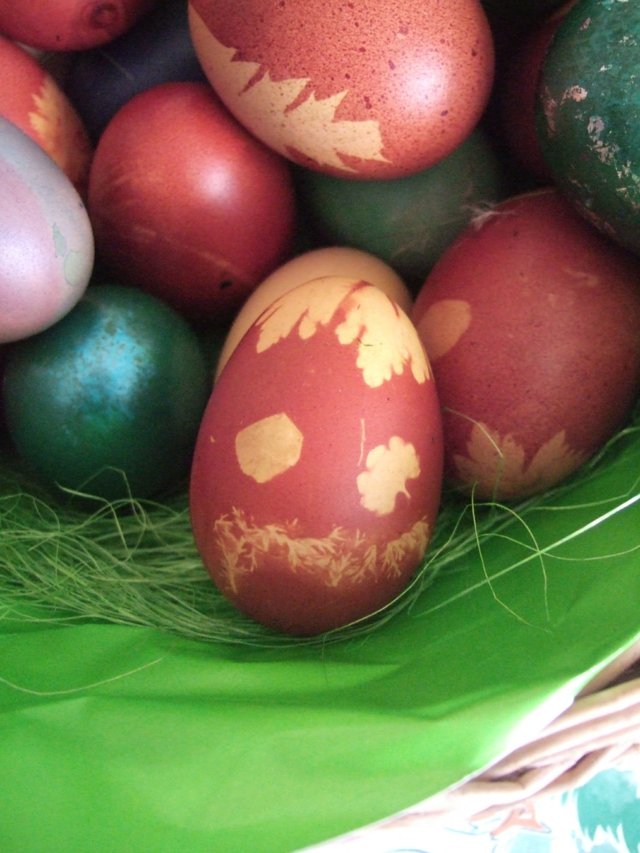 œufs de Pâques  détail motif