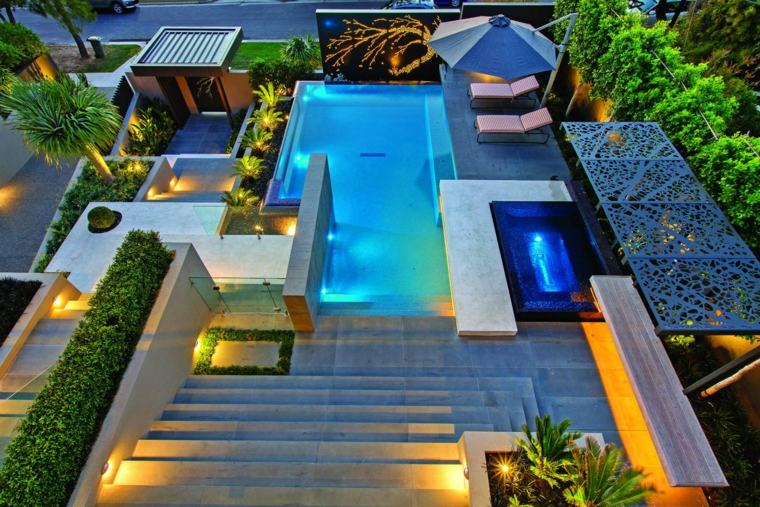piscine de jardin beton design