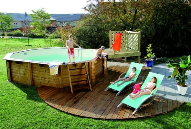 piscine intez piscine hors sol en bois confort relax détente enfants été 