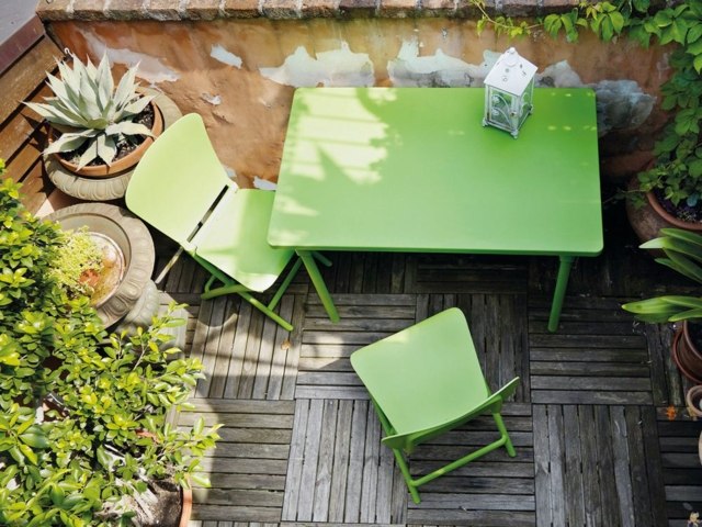table de jardin pliante en métal verte design très beau idée aménagement jardin chaise de jardin pliante verte métal
