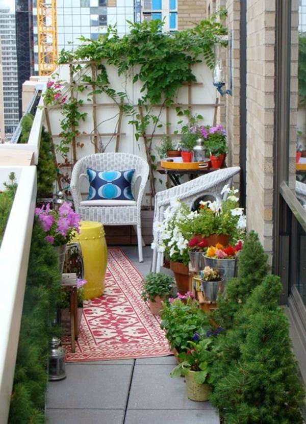 aménagement balcon plantes aromatiques