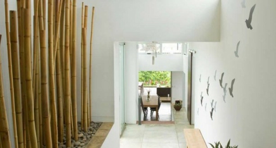 bambou déco interieur moderne couloir