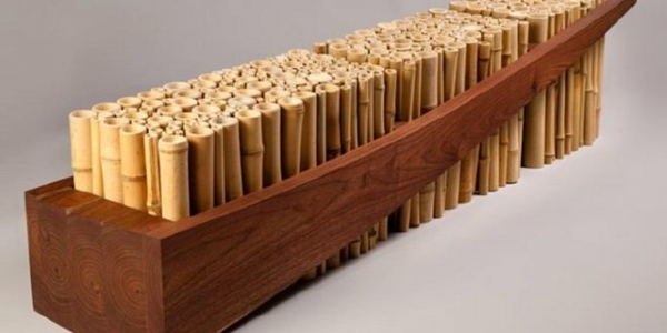 banc design bambou