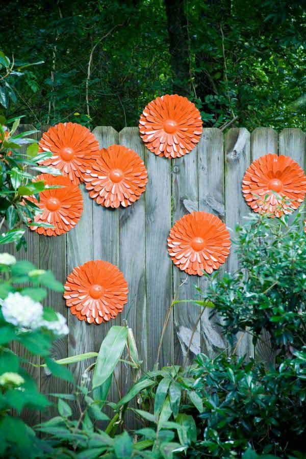Brise vue jardin panneau de bois jardin décoration clôture de jardin fleurs 