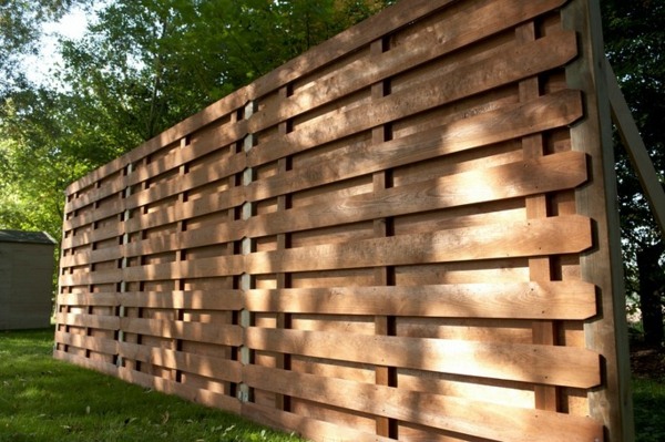 clôture jardin bois solide occultation clotures bois