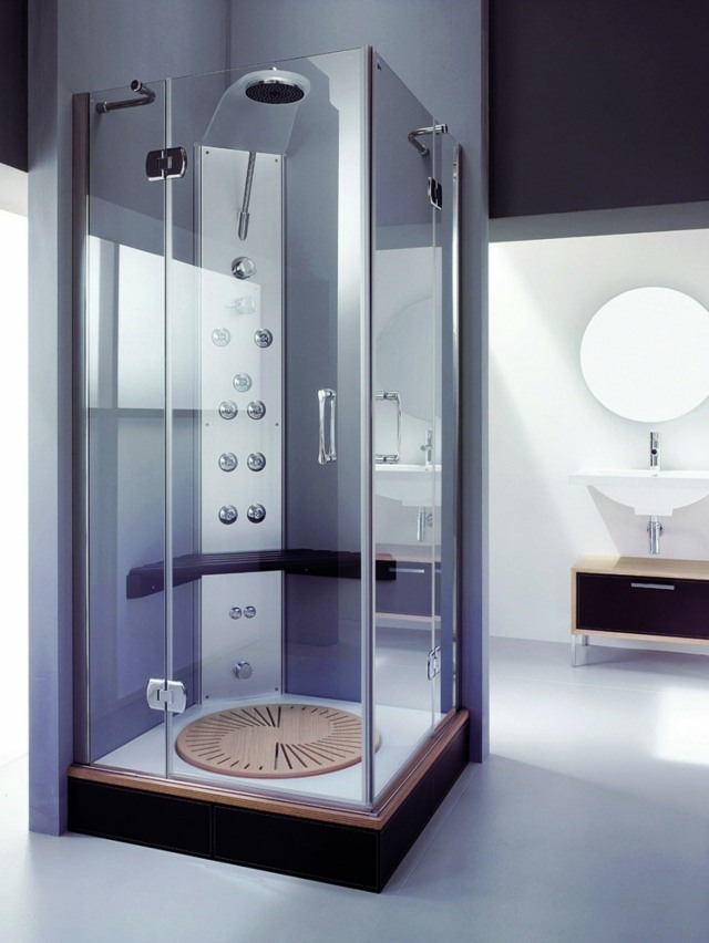 cabine de douche très moderne paroi de douche porte verre leroy merlin paroie de douche