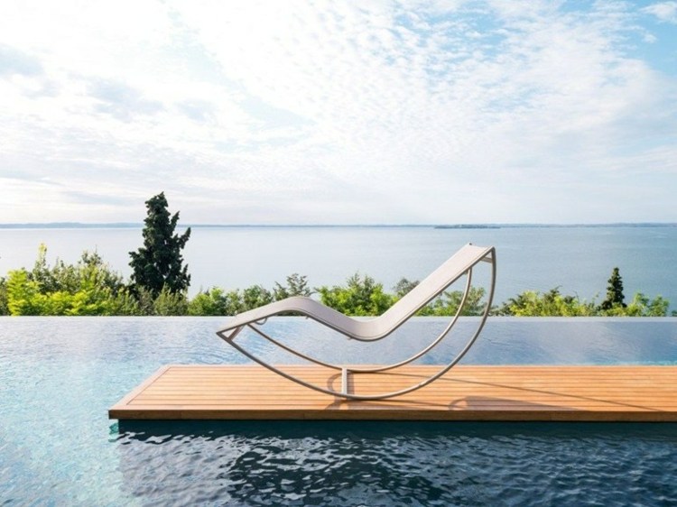 chaise longue moderne jardin Talenti