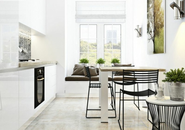 chaises de salle à manger cuisine minimaliste