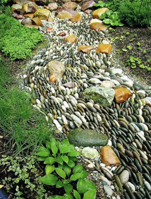 jardin paysagé idée déco originale pierres