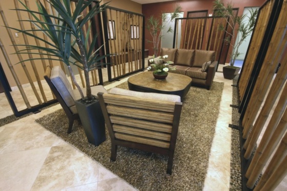 deco salon moderne design bambou