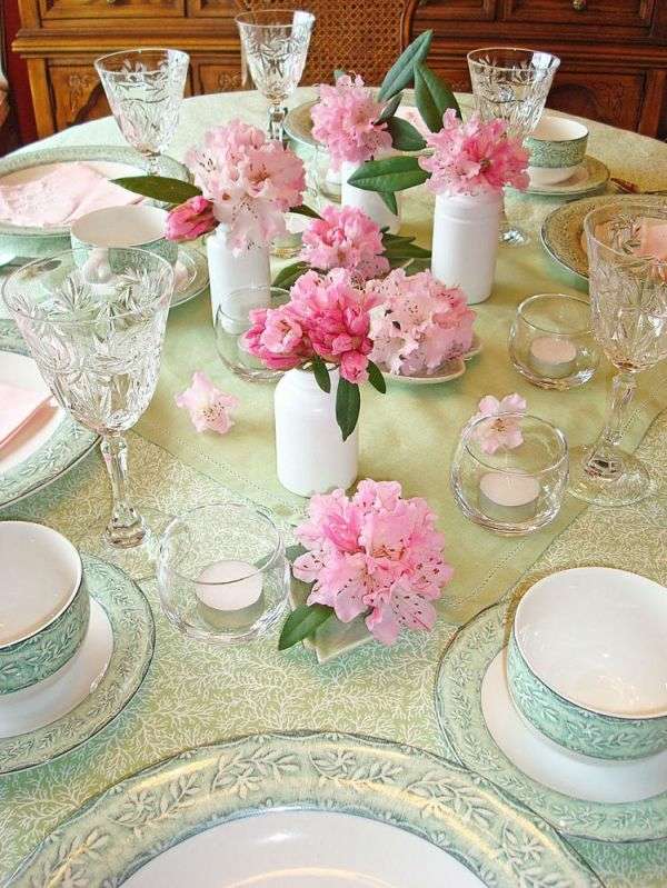 deco table elegante printemps
