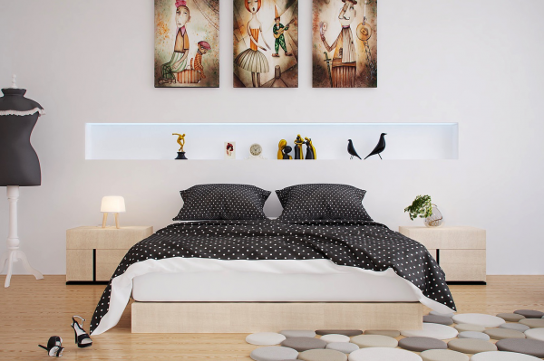 décoration chambre à coucher moderne