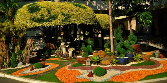 décoration jardin extérieur japonais