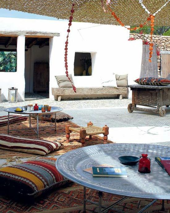 decoration terrasse exterieure style marocain