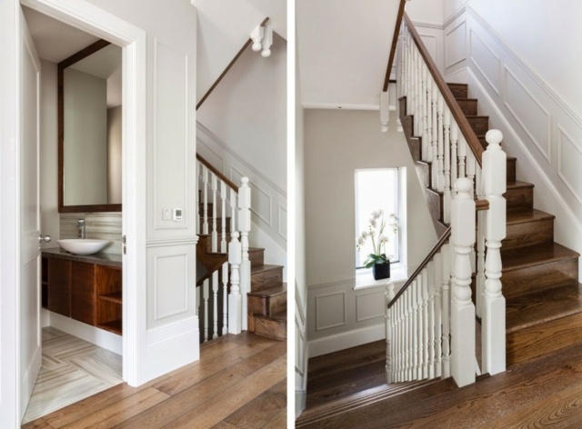 escaliers bois étage