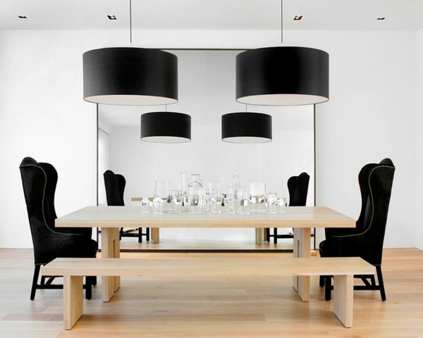 meubles salle manger design noir