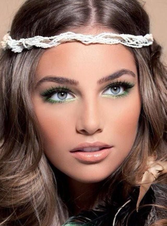 ombres verts maquillage yeux