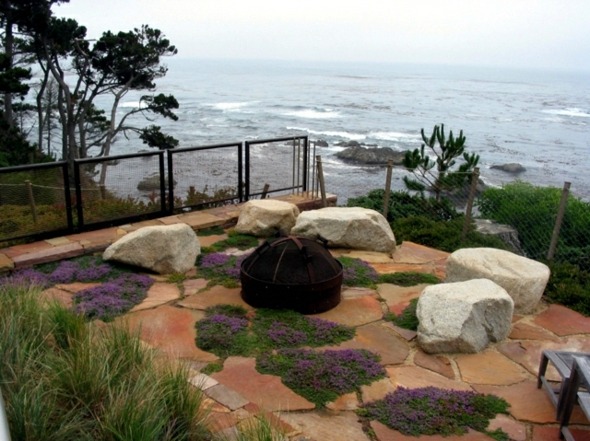 rocaille jardin vue mer