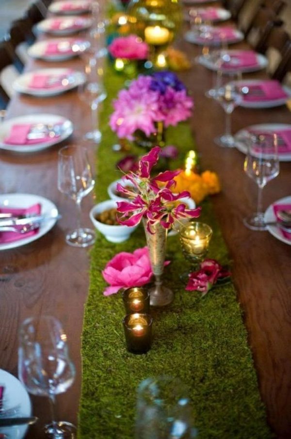 mariage déco idée fleurs centre de table verre 