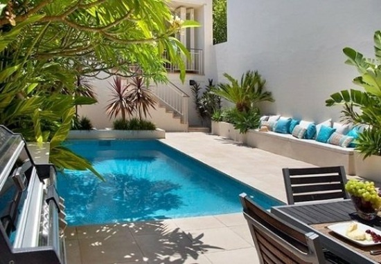 terrasse contemporaine piscine moderne
