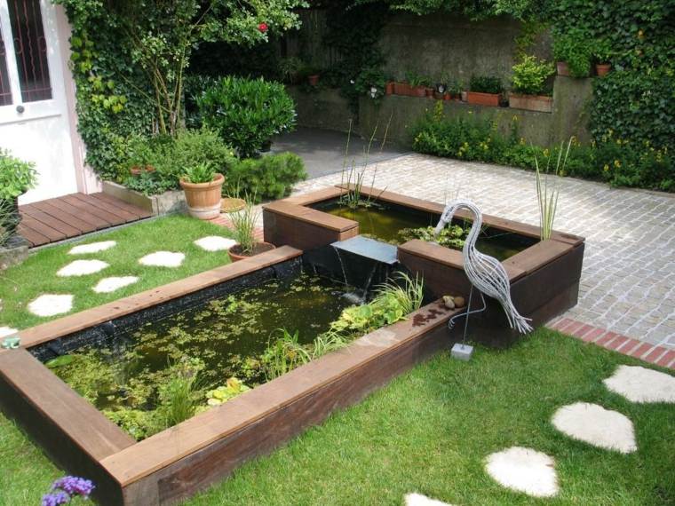 bassin decoratif jardin