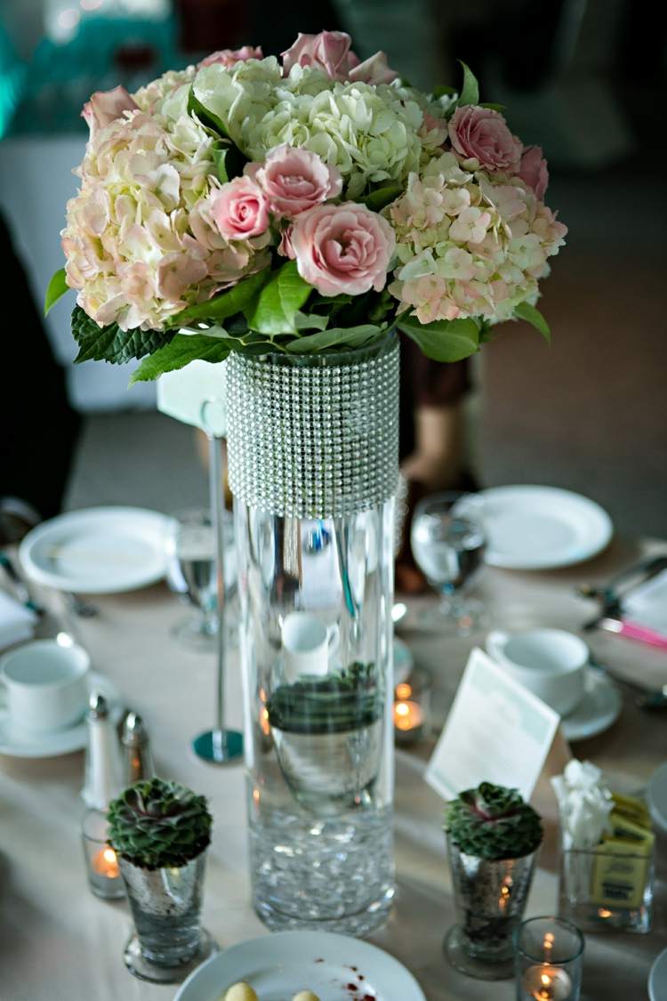 centre de table bouquet fleurs