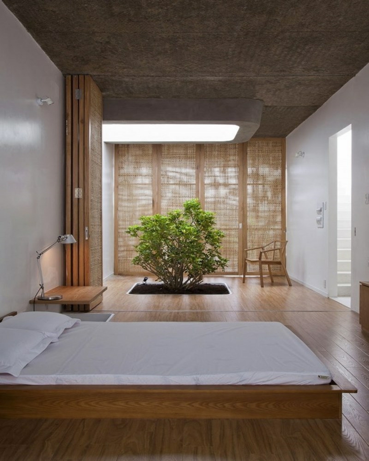 chambre ambiance zen design bois